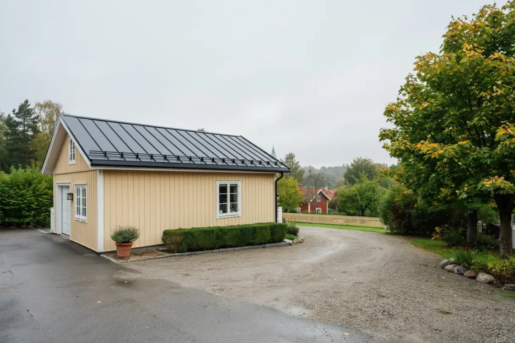 byte av garagetak p villa i nolhaga alings s