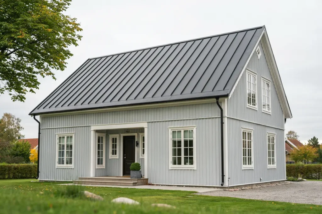 takrenovering med nya h ngr nnor p villa i nolhaga